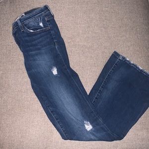 Flying Monkey Distressed Flare Jeans